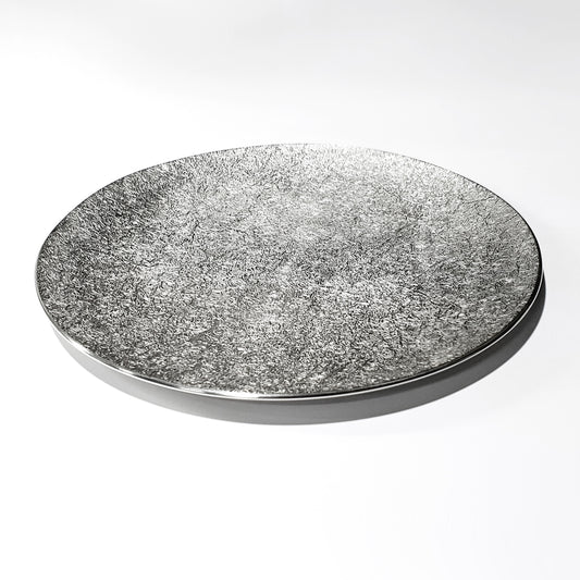 [TITASY] Pewter Dessert Plate, Appetizer Plate, Salad Plate – Medium Ø205mm (PT-A-002)