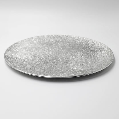 [TITASY] Pewter Dessert Plate, Appetizer Plate, Salad Plate – Large Ø240mm (PT-A-003)