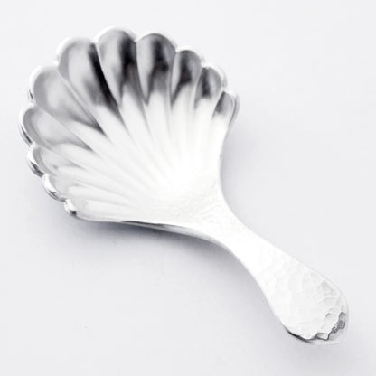 [TITASY] Pewter Shell Tea Caddy Spoon, Measuring Spoon, Tea Scoop (SP-23T)