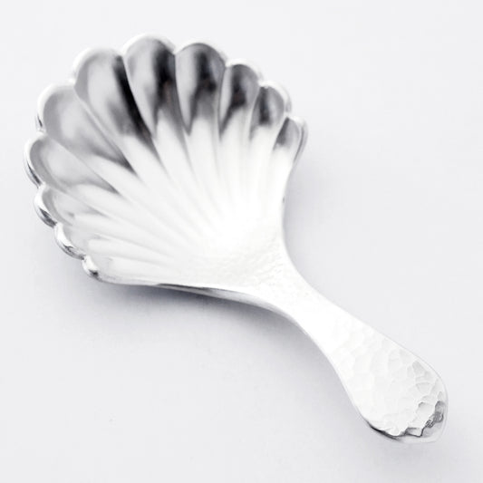 [TITASY] Pewter Shell Tea Caddy Spoon, Measuring Spoon, Tea Scoop (SP-23T)
