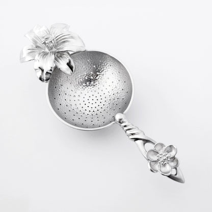 [TITASY] Pewter Tea Strainer, Tea Infuser for Loose Leaf Tea – Afternoon Bliss (TS-08T)