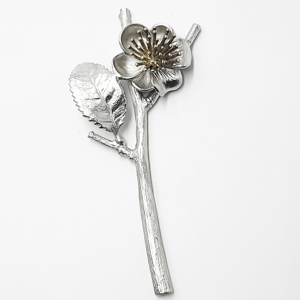 [TITASY] Pewter Chopstick Rest, Spoon Rest, Knife Rest – Tea Flower (CR-05T)