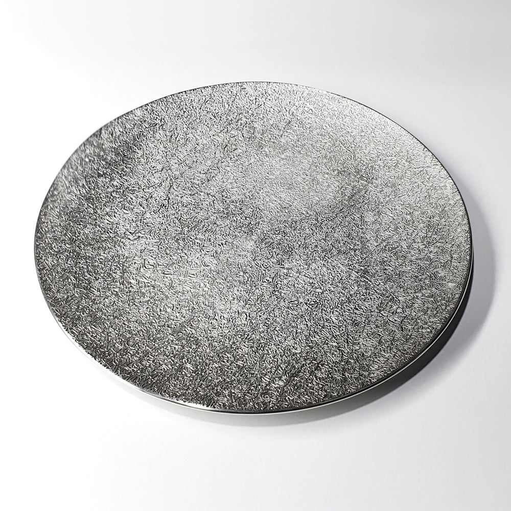 [TITASY] Pewter Dessert Plate, Appetizer Plate, Salad Plate – Medium Ø205mm (PT-A-002)