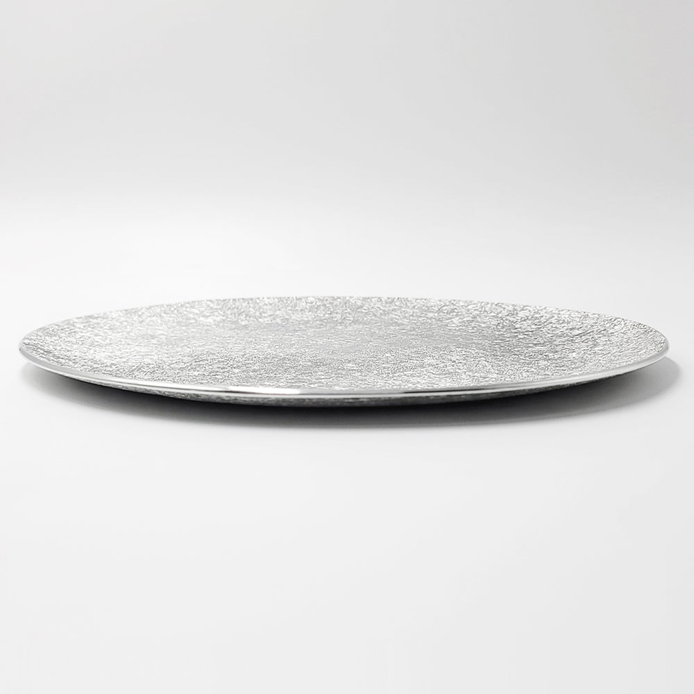 [TITASY] Pewter Dessert Plate, Appetizer Plate, Salad Plate – Large Ø240mm (PT-A-003)