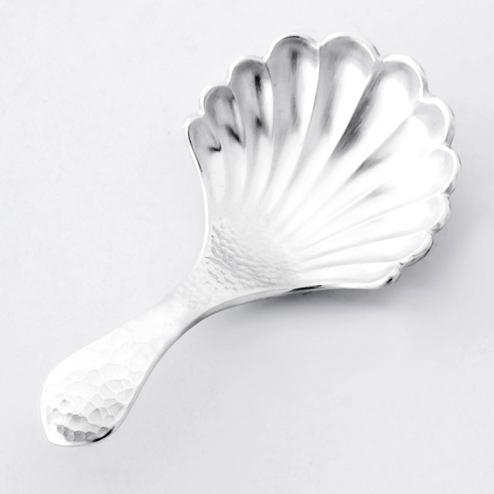 [TITASY] Pewter Shell Tea Caddy Spoon, Measuring Spoon, Tea Scoop (SP-23T)