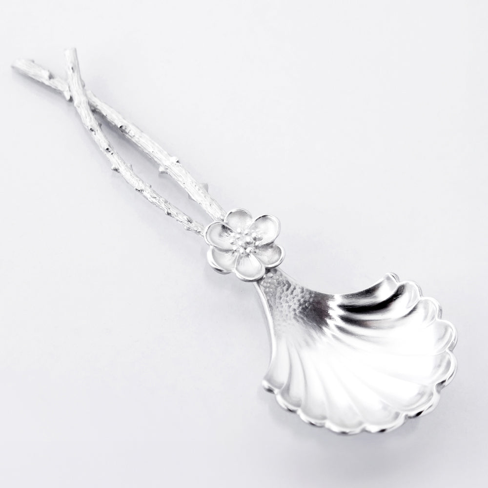 [TITASY] Pewter Shell Tea Caddy Spoon, Measuring Spoon, Tea Scoop (SP-27T)