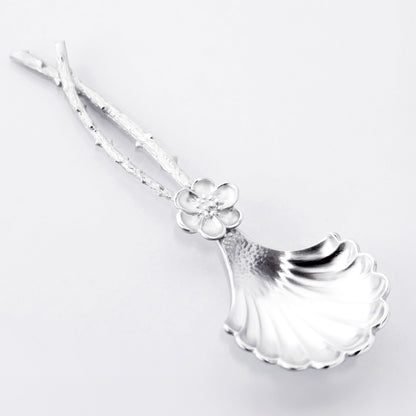 [TITASY] Pewter Shell Tea Caddy Spoon, Measuring Spoon, Tea Scoop (SP-27T)