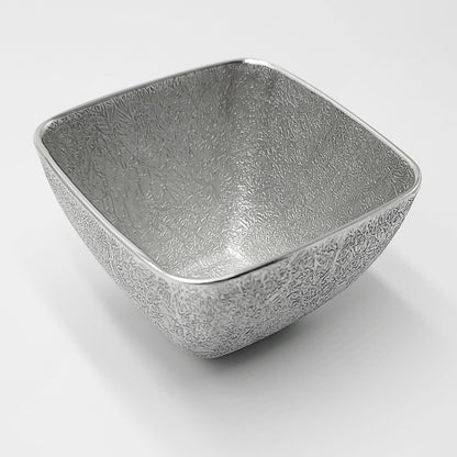 [TITASY] Pewter Square Water Cup, Dessert Bowl, Ice Cream Bowl - 83mm × 83mm (CP-A-001)