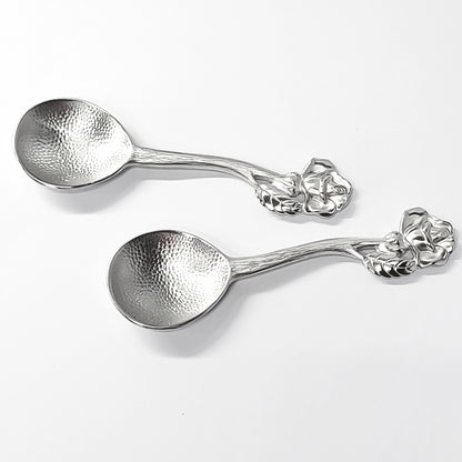 [TITASY] Pewter Tea Caddy Spoon, Measuring Spoon, Tea Scoop – Rose (SP-13T)