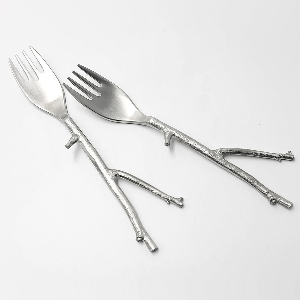 [TITASY] Pewter Tea Fork, Dessert Fork - Tea Tree Branch (TF-02T)