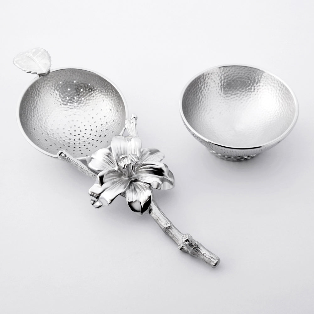 [TITASY] Pewter Tea Strainer, Tea Infuser for Loose Leaf Tea – Pure Love (TS-11T)