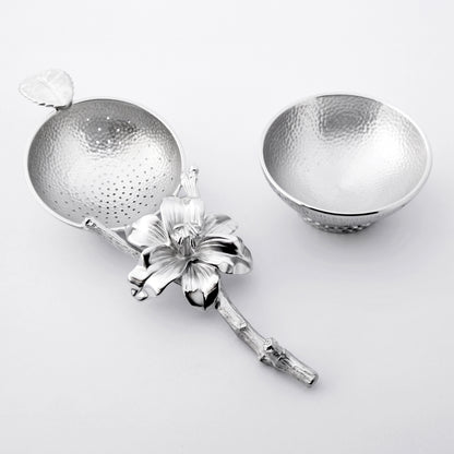[TITASY] Pewter Tea Strainer, Tea Infuser for Loose Leaf Tea – Pure Love (TS-11T)